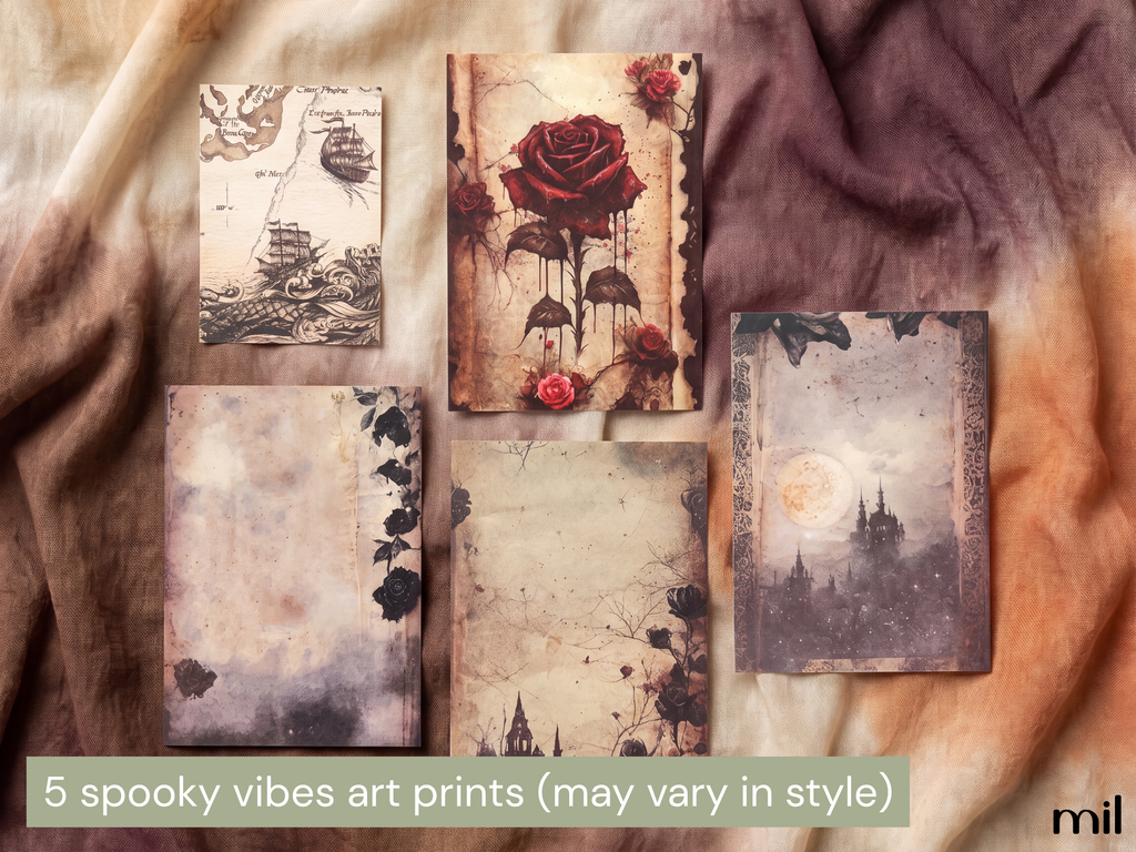 Halloween Junk Journal Scrapbooking Ephemera Bundle