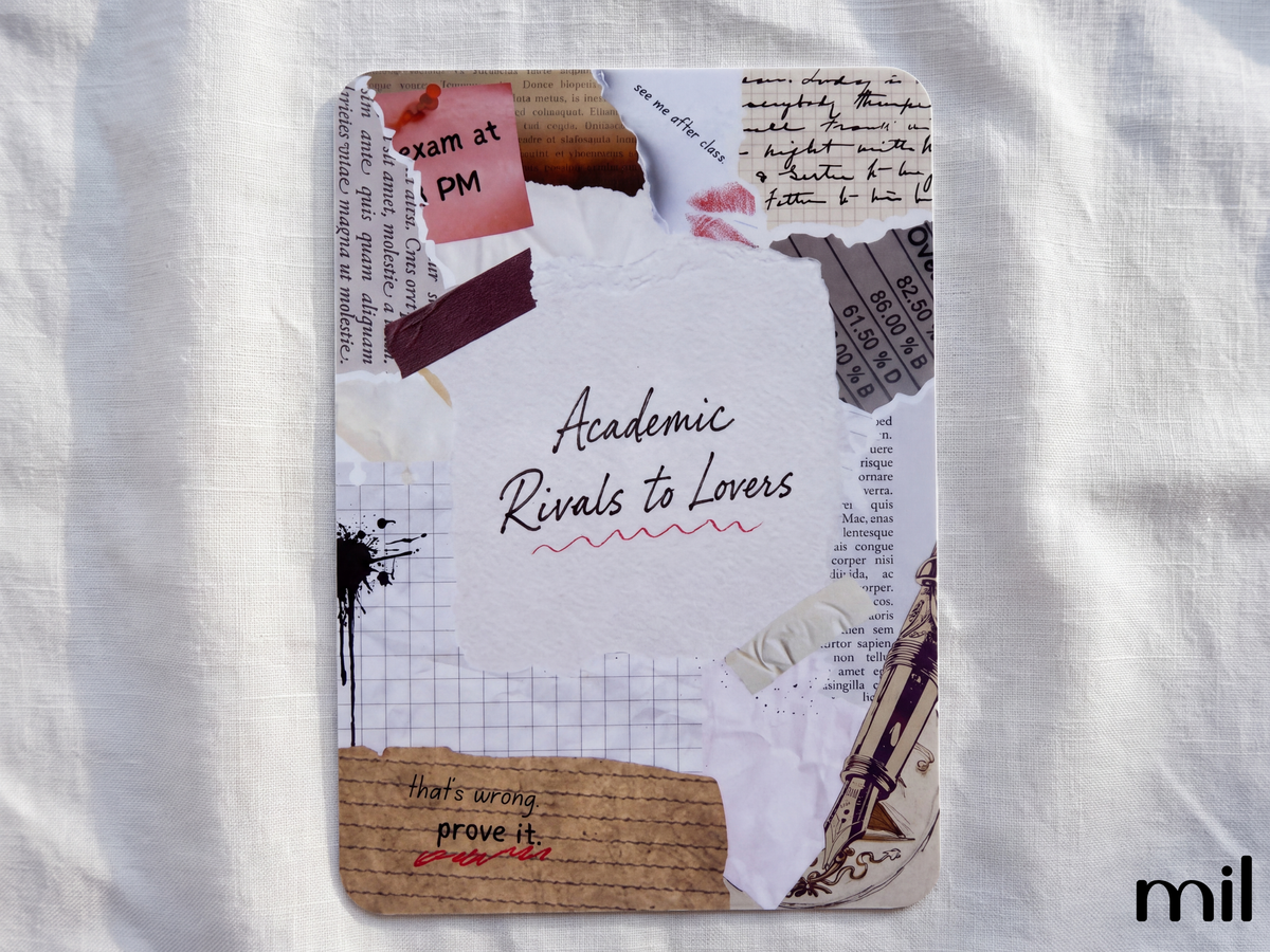 Rivals to Lovers Academia Romance Trope Kindle Insert