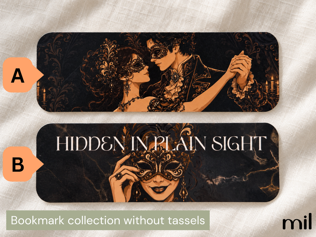 Masquerade Ball Romantic Trope Bookmark Set