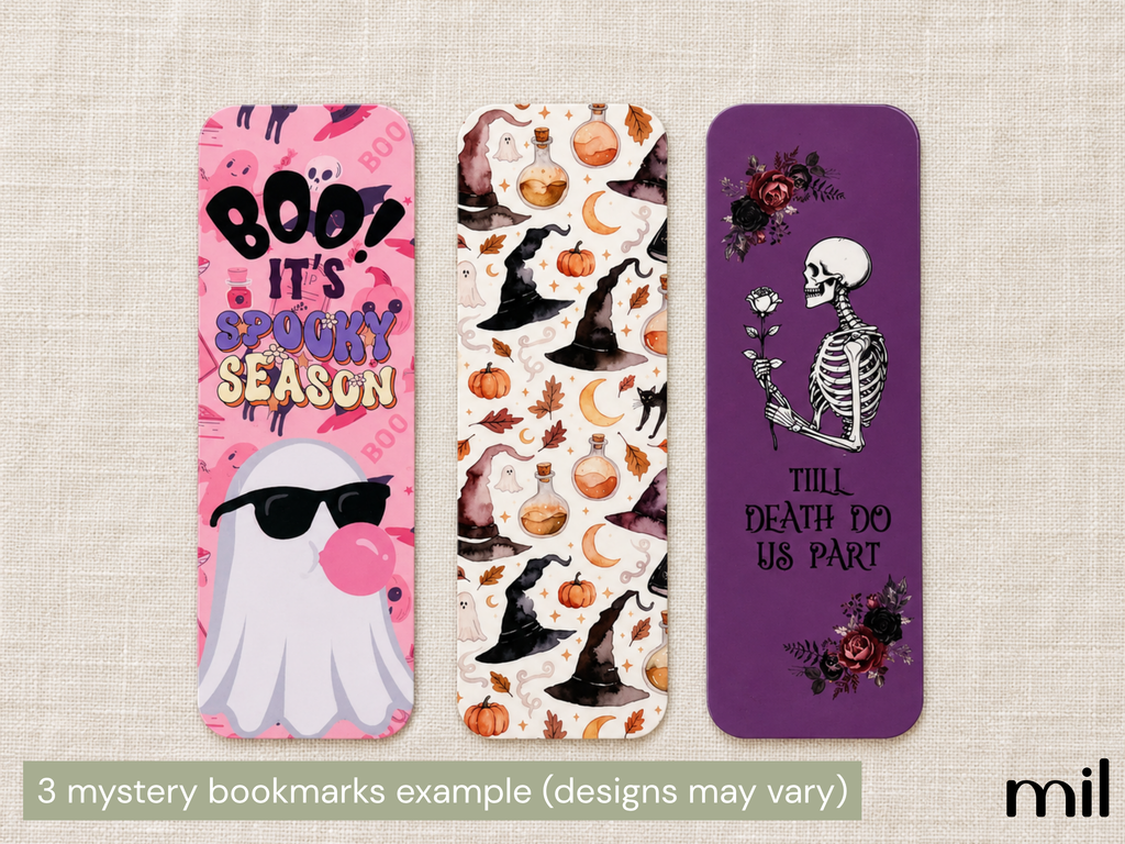 Mystery Halloween Bookmarks Bundle