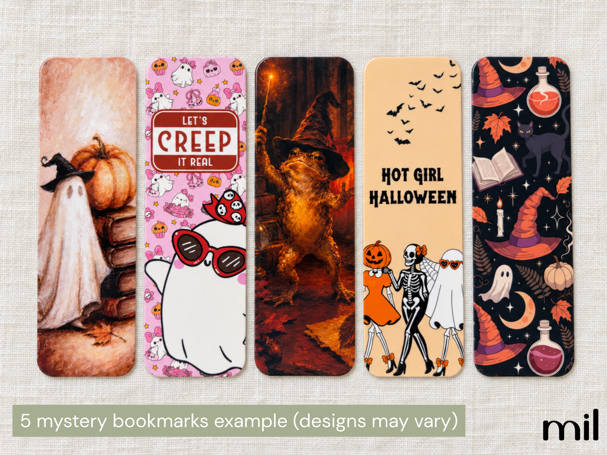 Mystery Halloween Bookmarks Bundle