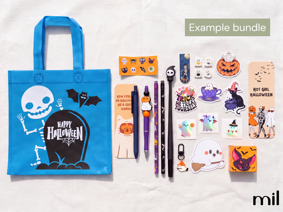 Mystery Halloween Boo Bag | Handmade Bookish Stationery Gift Bundle Set Boo Basket