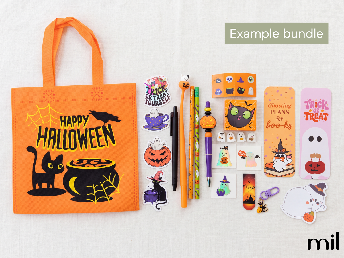 Mystery Halloween Boo Bag | Handmade Bookish Stationery Gift Bundle Set Boo Basket