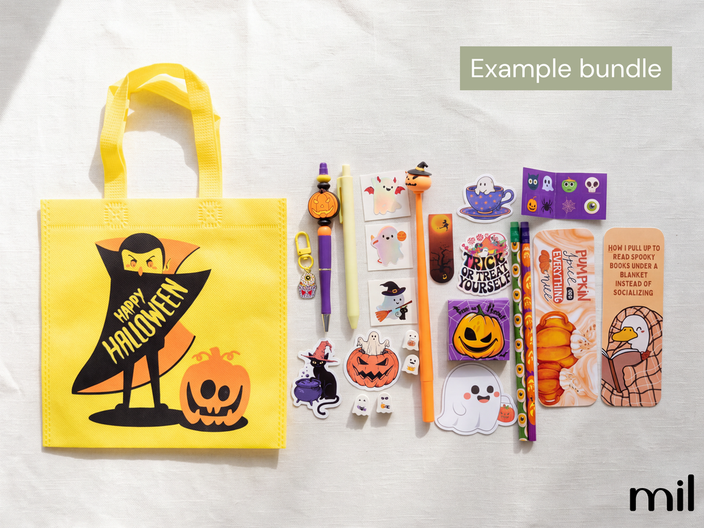 Mystery Halloween Boo Bag | Handmade Bookish Stationery Gift Bundle Set Boo Basket