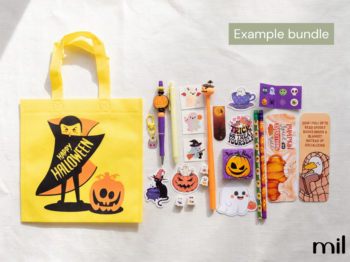 Mystery Halloween Boo Bag | Handmade Bookish Stationery Gift Bundle Set Boo Basket