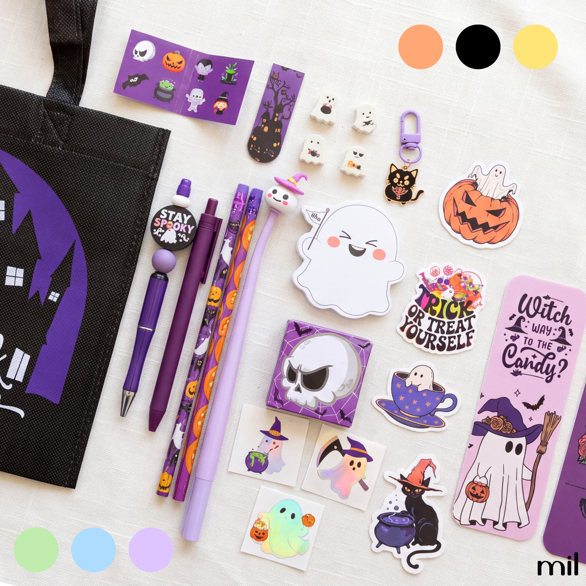 Mystery Halloween Boo Bag | Handmade Bookish Stationery Gift Bundle Set Boo Basket