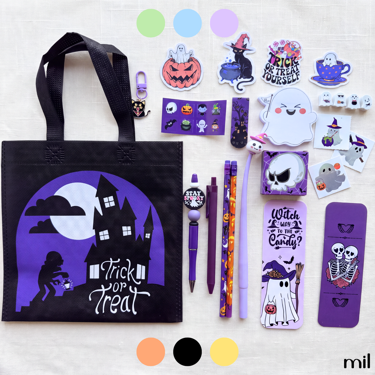 Mystery Halloween Boo Bag | Handmade Bookish Stationery Gift Bundle Set Boo Basket