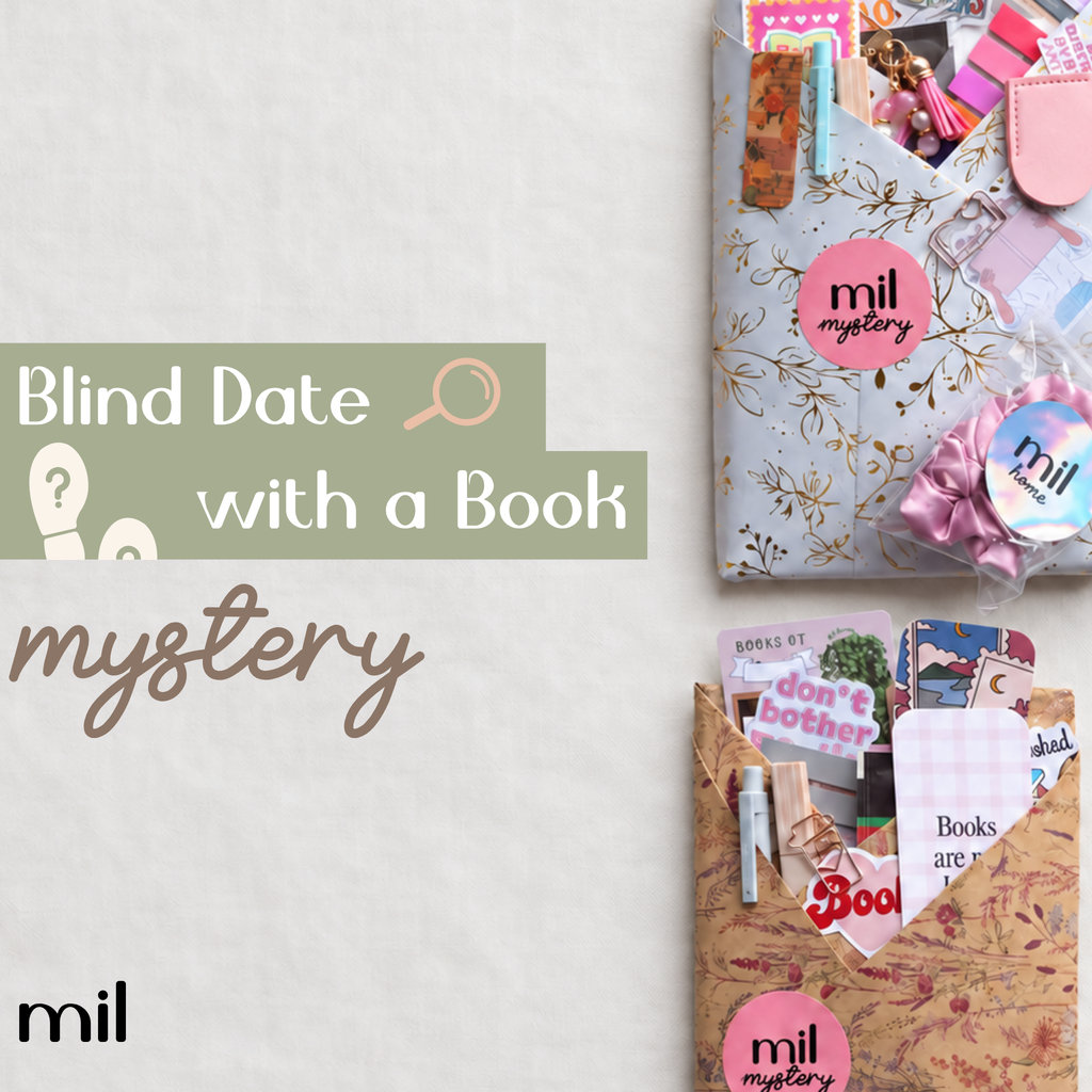 Blind Date With a Book: Mystery & Detective | Whodunit Novel Gift Box With Bookish Accessories