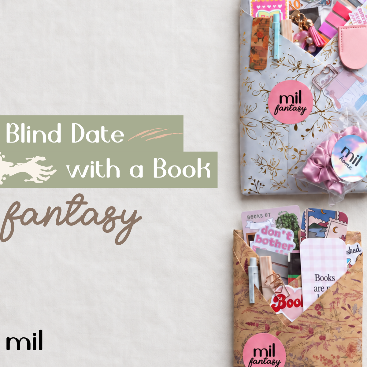 Blind Date With a Book: Fantasy | Fantasy Novel Gift Box With Bookish Accessories