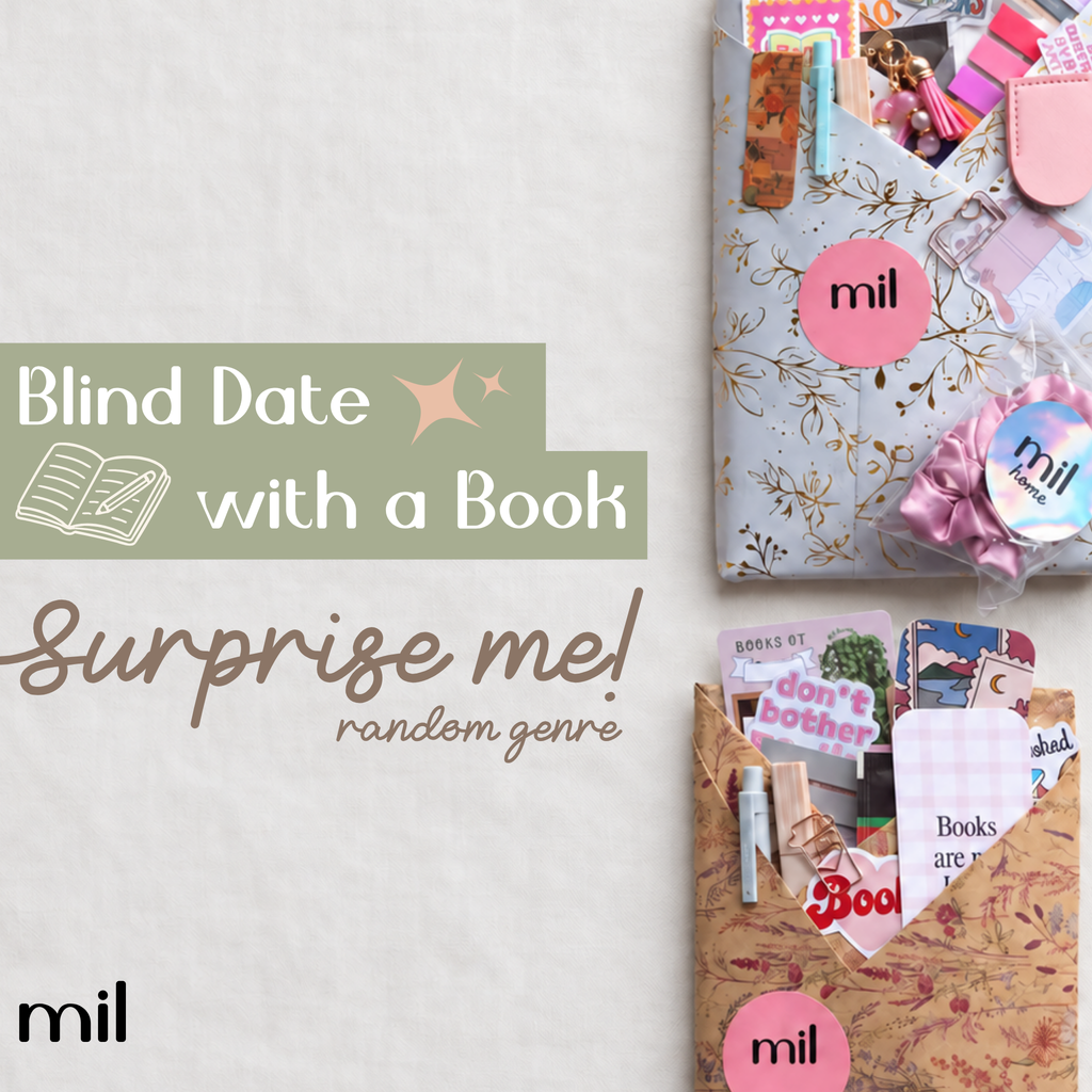 Blind Date With a Book: Surprise Me | Any Genre Book Gift Box With Bookish Accessories
