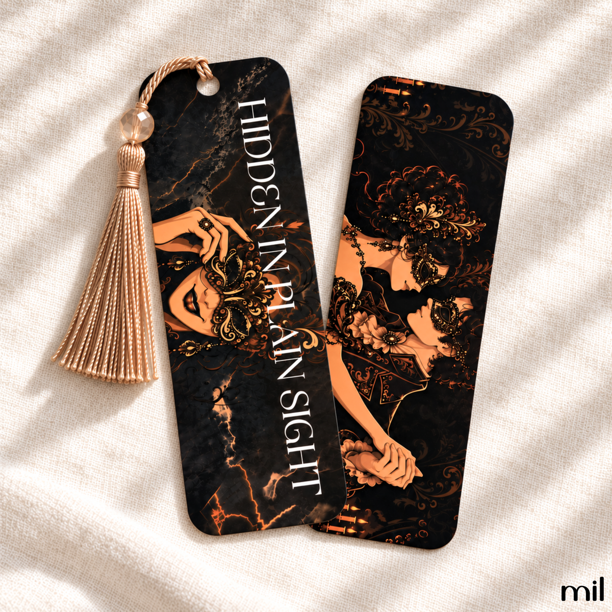 Masquerade Ball Romantic Trope Bookmark Set
