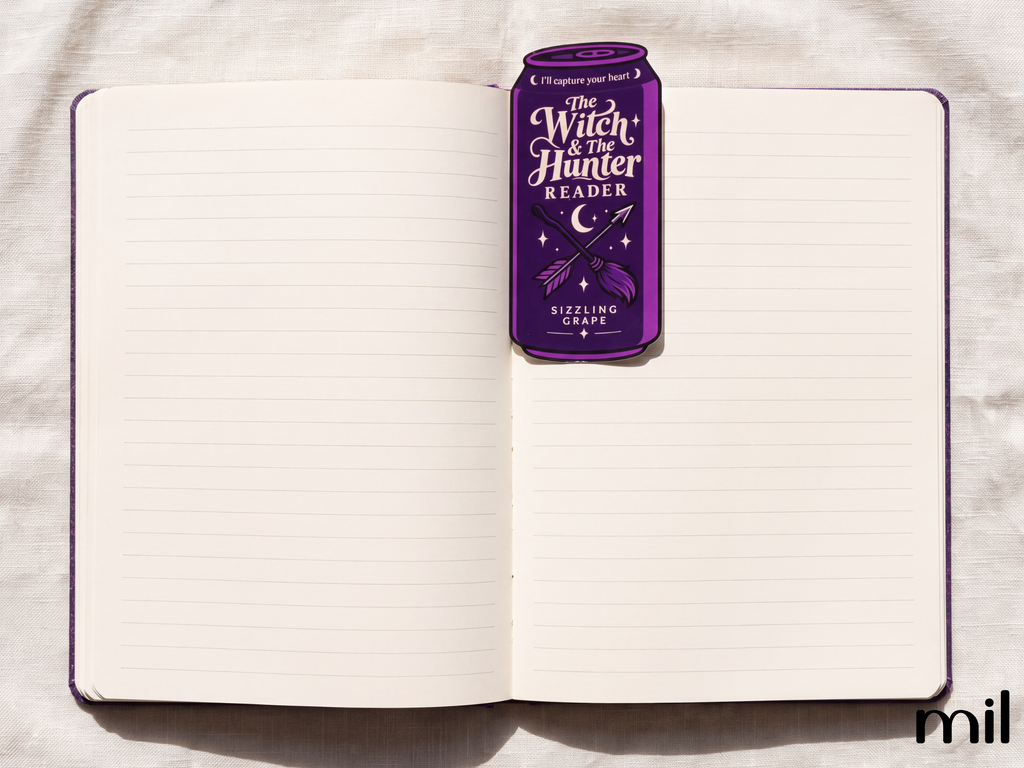 Marque-pages sur le thème de la romance « style canette de soda »
