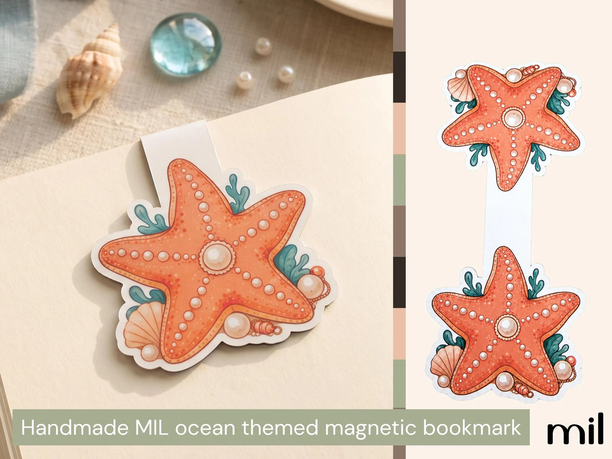 Ocean Themed Stationery Bookish Bundle – Stickers, Bookmarks, Pens