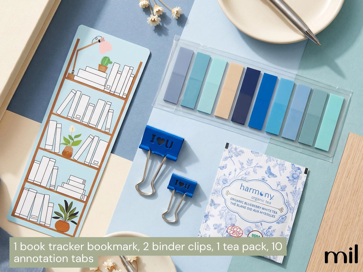 Ocean Themed Stationery Bookish Bundle – Stickers, Bookmarks, Pens