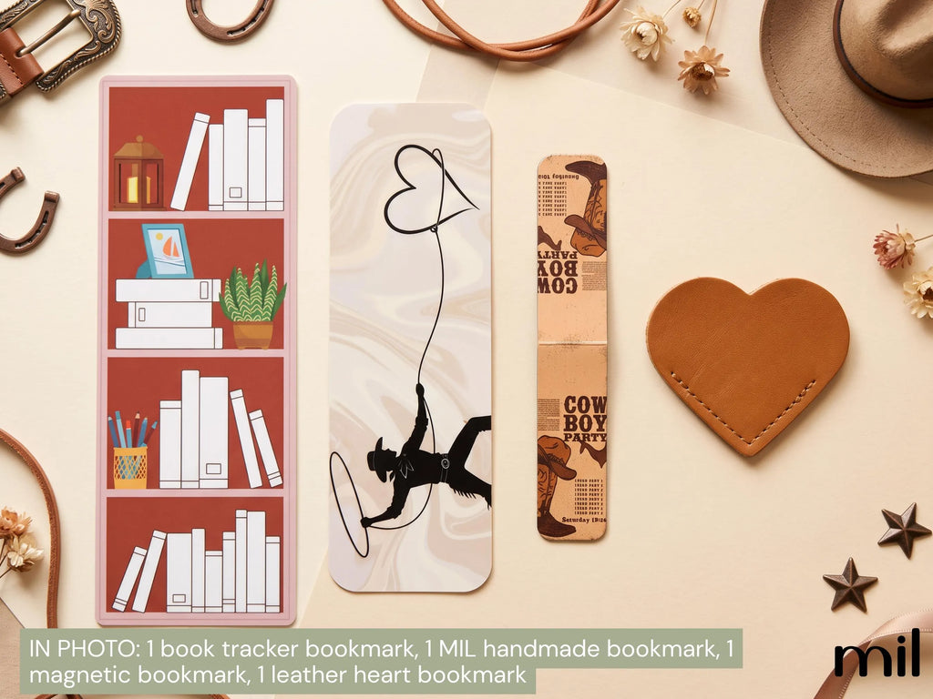 Ensemble de papeterie et accessoires « Cowboy Bookish » de qualité supérieure