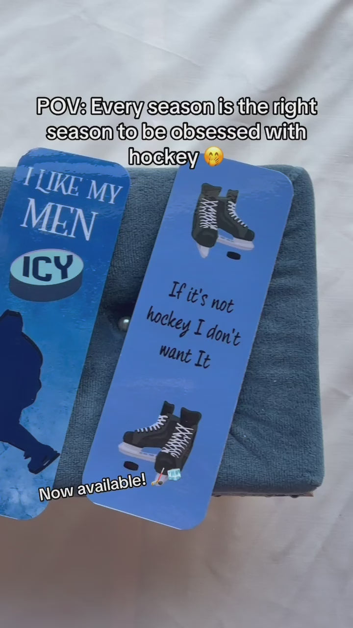 Hockey Romance Themed Bookmarks